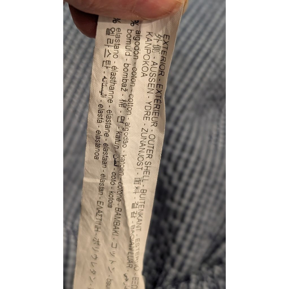 Women's ZARA Blue White Gingham Blouse S - Picture 8 of 9